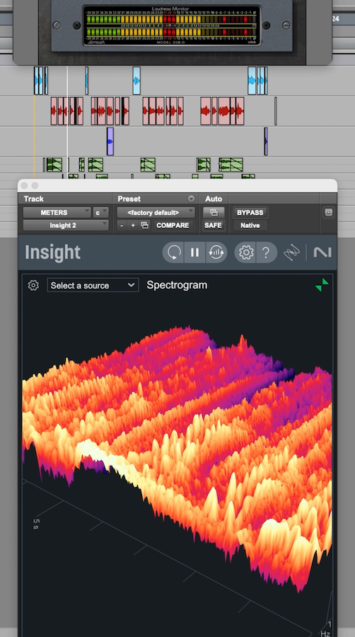Screen recording thumbnail of audio software showing waveforms and spectrogram meter during a custom voice intro sample reel