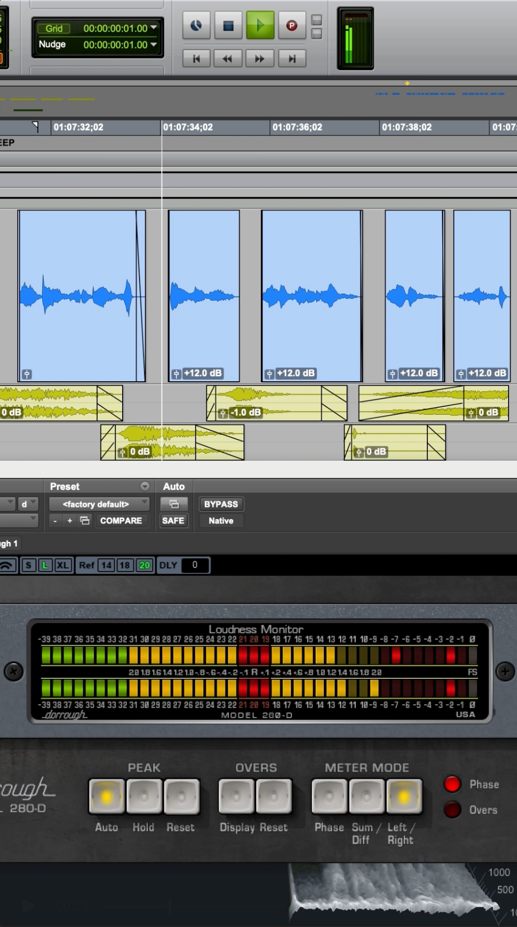 Screen recording thumbnail of Pro Tools audio software showing waveforms and meters during a custom softball player voiceover