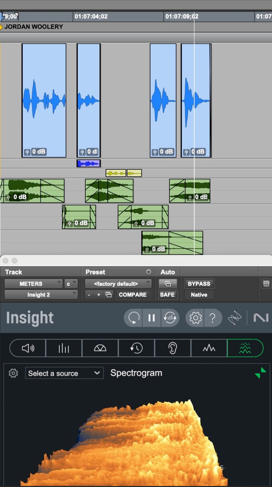 Load video: Screen recording thumbnail of AVID Pro Tools showing audio waveforms and meters during a custom softball player intro.